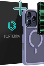 Forterra Forterra iPhone 17 Pro Magsafe Hoesje Lila Met Screenprotector