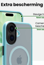 BASEY. BASEY. iPhone 17 Magsafe Hoesje Lichtblauw Met 2x Screenprotector