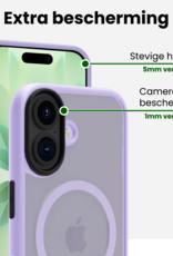 BASEY. BASEY. iPhone 17 Magsafe Hoesje Lila Met 2x Screenprotector