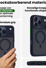 BASEY. BASEY. iPhone 17 Pro Magsafe Hoesje Donkerblauw Met 2x Screenprotector