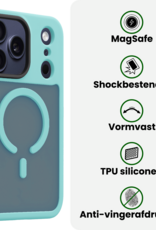 BASEY. BASEY. iPhone 17 Pro Magsafe Hoesje Lichtblauw Met 2x Screenprotector