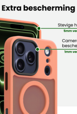 BASEY. BASEY. iPhone 17 Pro Magsafe Hoesje Perzik Met 2x Screenprotector