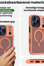 BASEY. BASEY. iPhone 17 Pro Magsafe Hoesje Perzik Met 2x Screenprotector