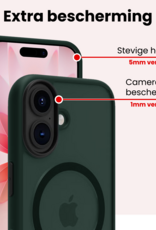 NoXx NoXx iPhone 17 Magsafe Hoesje Donkergroen Met 2x Screenprotector