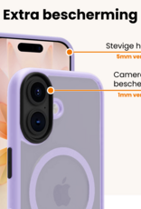 Nomfy Nomfy iPhone 17 Magsafe Hoesje Lila Met 2x Screenprotector