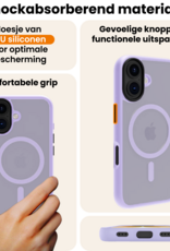 Nomfy Nomfy iPhone 17 Magsafe Hoesje Lila Met 2x Screenprotector