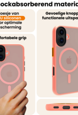 Nomfy Nomfy iPhone 17 Magsafe Hoesje Perzik Met 2x Screenprotector