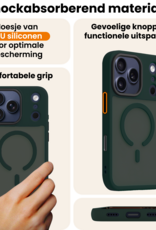 Nomfy Nomfy iPhone 17 Pro Magsafe Hoesje - Donkergroen - 2 PACK