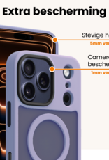 Nomfy Nomfy iPhone 17 Pro Magsafe Hoesje Lila Met 2x Screenprotector