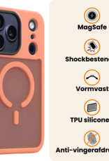 Nomfy Nomfy iPhone 17 Pro Magsafe Hoesje Perzik Met 2x Screenprotector