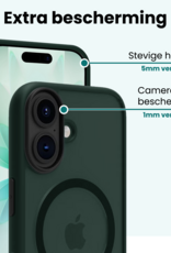 Forterra Forterra iPhone 17 Magsafe Hoesje Donkergroen Met 2x Screenprotector
