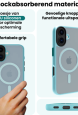 Forterra Forterra iPhone 17 Magsafe Hoesje Lichtblauw Met 2x Screenprotector