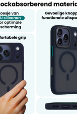 Forterra Forterra iPhone 17 Pro Magsafe Hoesje Donkerblauw Met 2x Screenprotector