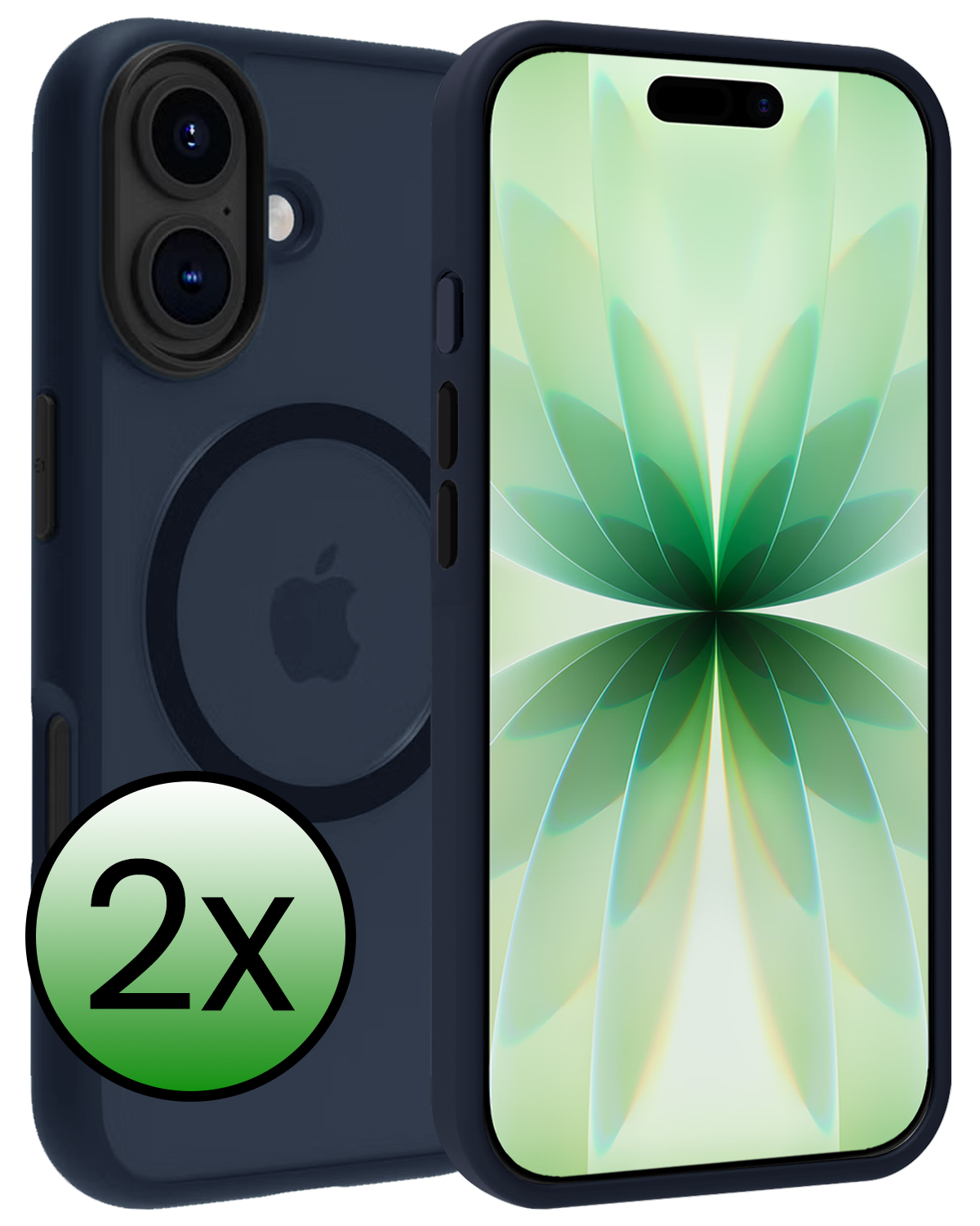 BASEY. BASEY. iPhone 17 Magsafe Hoesje - Donkerblauw - 2 PACK