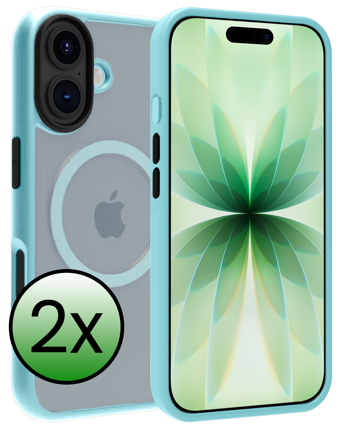 BASEY. BASEY. iPhone 17 Magsafe Hoesje - Lichtblauw - 2 PACK