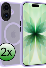 BASEY. BASEY. iPhone 17 Magsafe Hoesje - Lila - 2 PACK