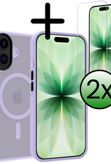 BASEY. BASEY. iPhone 17 Magsafe Hoesje Lila Met 2x Screenprotector