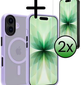 BASEY. BASEY. iPhone 17 Magsafe Hoesje Lila Met 2x Screenprotector