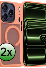 BASEY. BASEY. iPhone 17 Pro Magsafe Hoesje - Perzik - 2 PACK