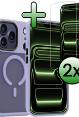 BASEY. BASEY. iPhone 17 Pro Magsafe Hoesje Lila Met 2x Screenprotector