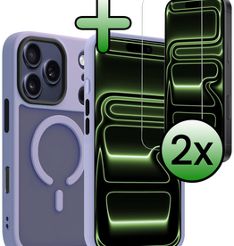 BASEY. BASEY. iPhone 17 Pro Magsafe Hoesje Lila Met 2x Screenprotector