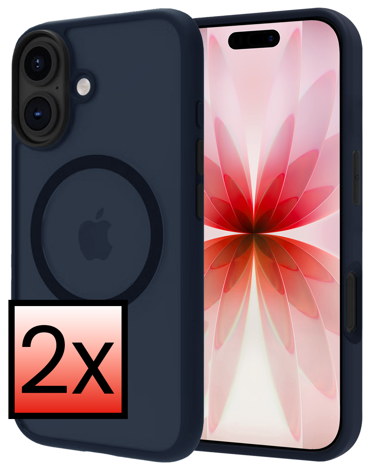 NoXx NoXx iPhone 17 Magsafe Hoesje - Donkerblauw - 2 PACK