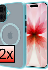 NoXx NoXx iPhone 17 Magsafe Hoesje - Lichtblauw - 2 PACK