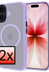 NoXx NoXx iPhone 17 Magsafe Hoesje - Lila - 2 PACK