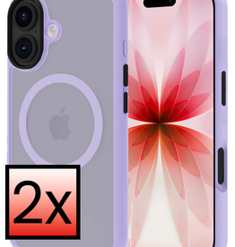 NoXx NoXx iPhone 17 Magsafe Hoesje - Lila - 2 PACK