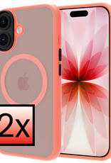 NoXx NoXx iPhone 17 Magsafe Hoesje - Perzik - 2 PACK