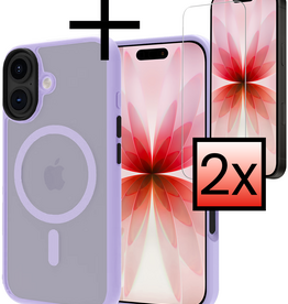 NoXx NoXx iPhone 17 Magsafe Hoesje Lila Met 2x Screenprotector