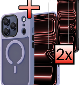 NoXx NoXx iPhone 17 Pro Magsafe Hoesje Lila Met 2x Screenprotector