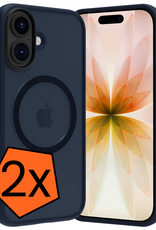 Nomfy Nomfy iPhone 17 Magsafe Hoesje - Donkerblauw - 2 PACK