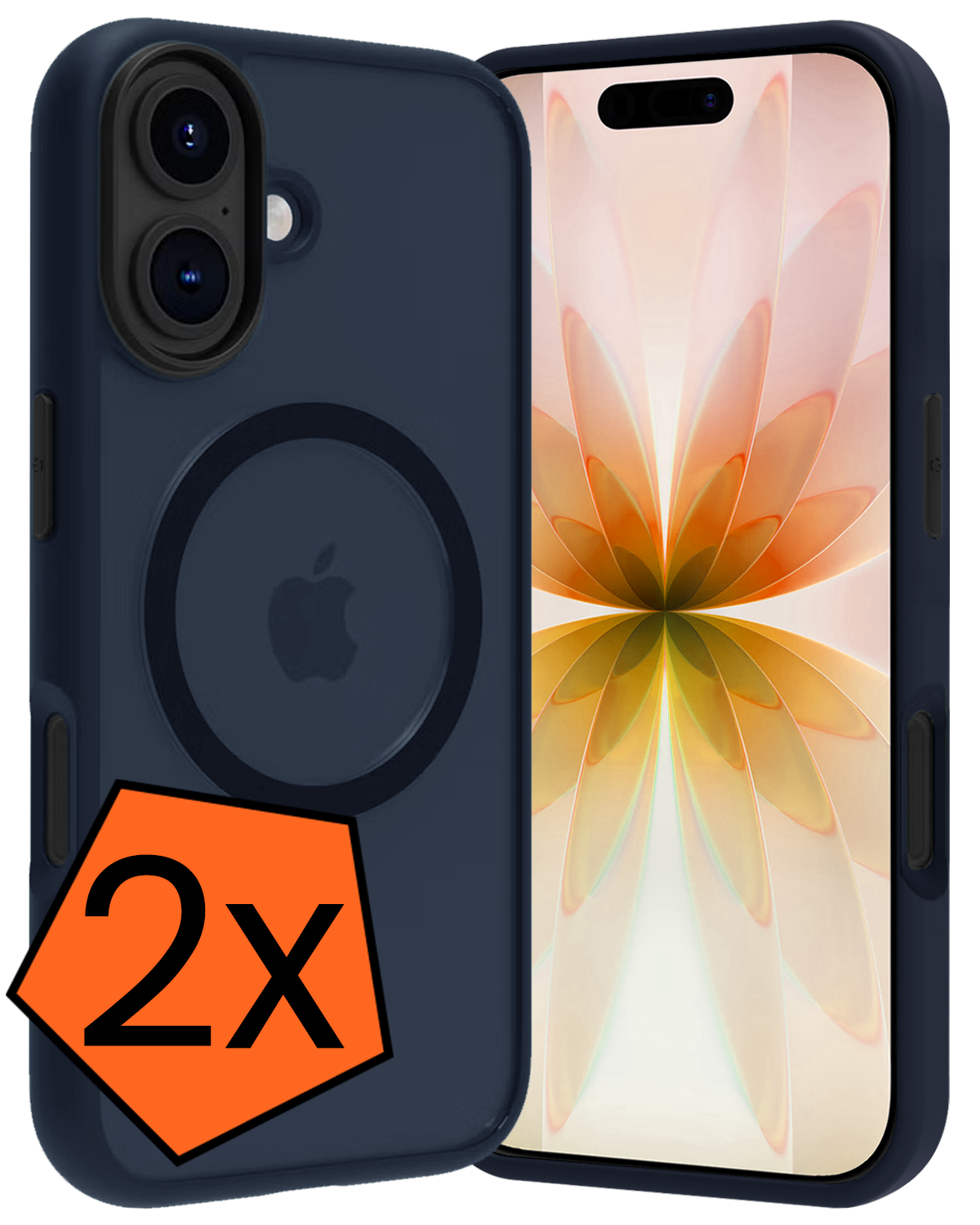 Nomfy Nomfy iPhone 17 Magsafe Hoesje - Donkerblauw - 2 PACK