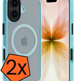 Nomfy Nomfy iPhone 17 Magsafe Hoesje - Lichtblauw - 2 PACK