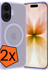 Nomfy Nomfy iPhone 17 Magsafe Hoesje - Lila - 2 PACK