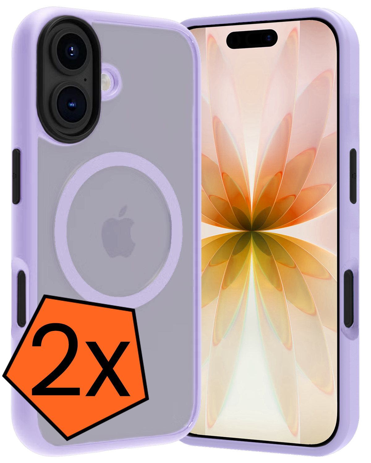 Nomfy Nomfy iPhone 17 Magsafe Hoesje - Lila - 2 PACK