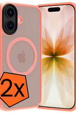 Nomfy Nomfy iPhone 17 Magsafe Hoesje - Perzik - 2 PACK