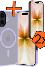 Nomfy Nomfy iPhone 17 Magsafe Hoesje Lila Met 2x Screenprotector