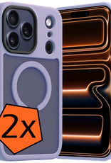 Nomfy Nomfy iPhone 17 Pro Magsafe Hoesje - Lila - 2 PACK