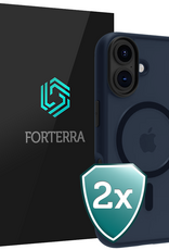 Forterra Forterra iPhone 17 Magsafe Hoesje - Donkerblauw - 2 PACK