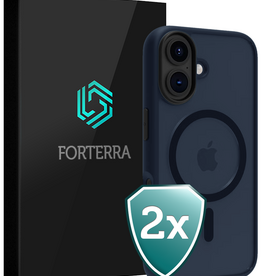 Forterra Forterra iPhone 17 Magsafe Hoesje - Donkerblauw - 2 PACK