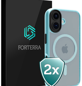 Forterra Forterra iPhone 17 Magsafe Hoesje - Lichtblauw - 2 PACK