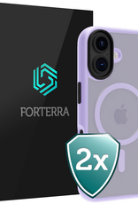 Forterra Forterra iPhone 17 Magsafe Hoesje - Lila - 2 PACK