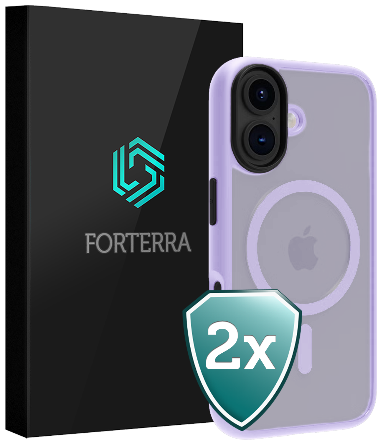 Forterra Forterra iPhone 17 Magsafe Hoesje - Lila - 2 PACK