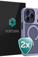Forterra Forterra iPhone 17 Pro Magsafe Hoesje - Lila - 2 PACK