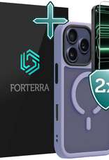 Forterra Forterra iPhone 17 Pro Magsafe Hoesje Lila Met 2x Screenprotector