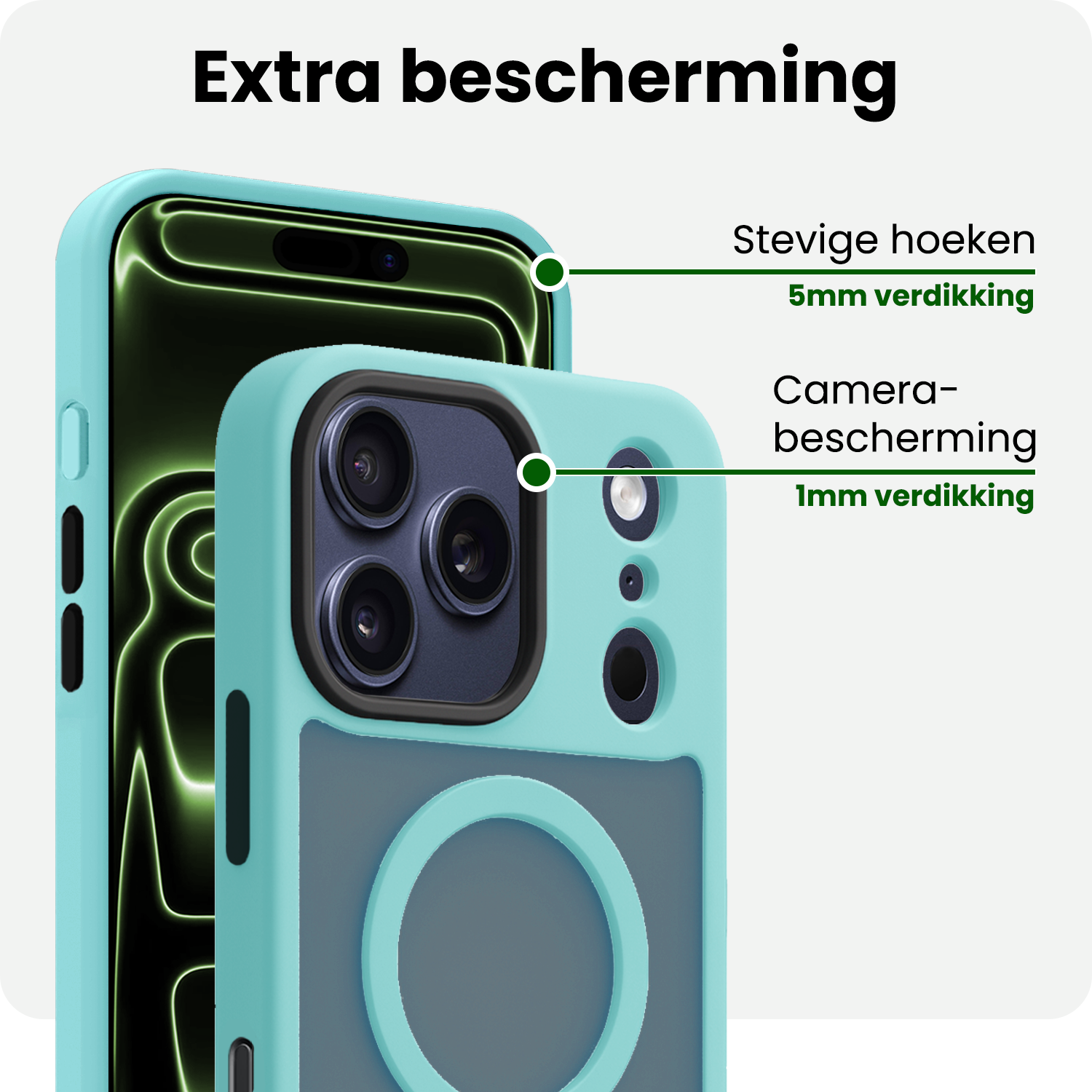 BASEY. BASEY. iPhone 17 Pro Max Magsafe Hoesje - Lichtblauw