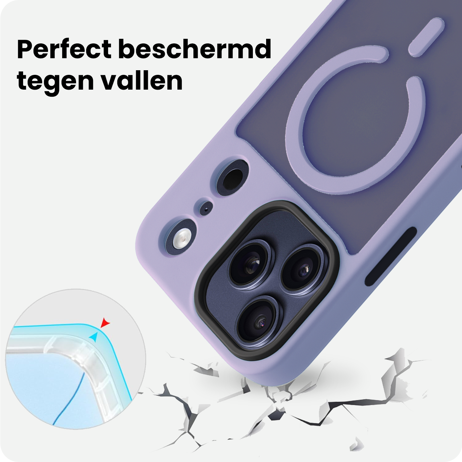 BASEY. BASEY. iPhone 17 Pro Max Magsafe Hoesje - Lila