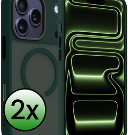 BASEY. BASEY. iPhone 17 Pro Max Magsafe Hoesje - Donkergroen - 2 PACK